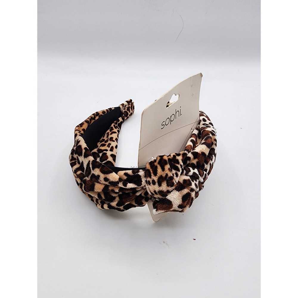 Sophi Leopard Print Knot Headband One Size - Picture 4 of 4